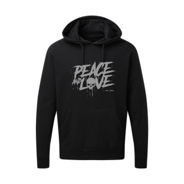 Peace or no peace |Sweat  capuche humoristique Gris 