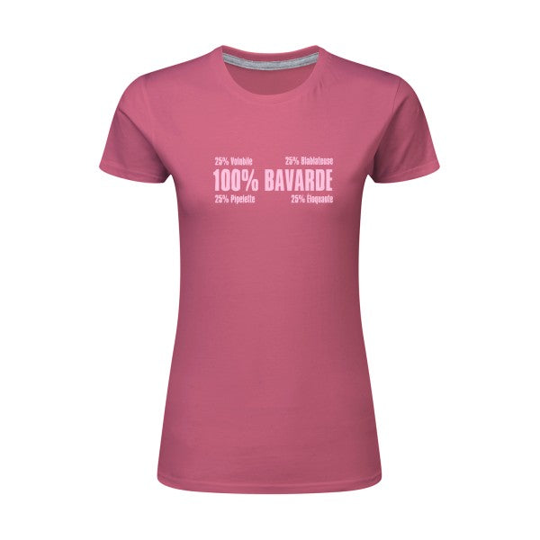 t-shirt Bavarde Rose |T shirt original femme|SG