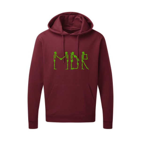 MDR |Sweat  capuche humoristique Vert pomme 