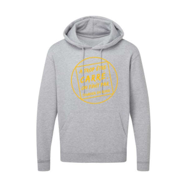 Cercle vicieux |Sweat  capuche humoristique jaune Or 