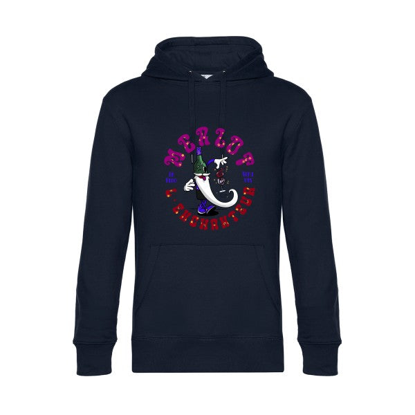 Merlot-l’enchanteur-- Sweat à capuche original Navy Blue - RueDuTeeshirt