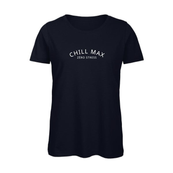 chill max-t-shirt Navy flex Blanc