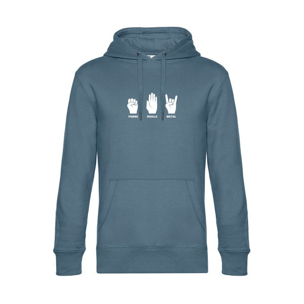 Pierre-Feuille-Metal sweat shirt original nordic blue flex Blanc impression Face