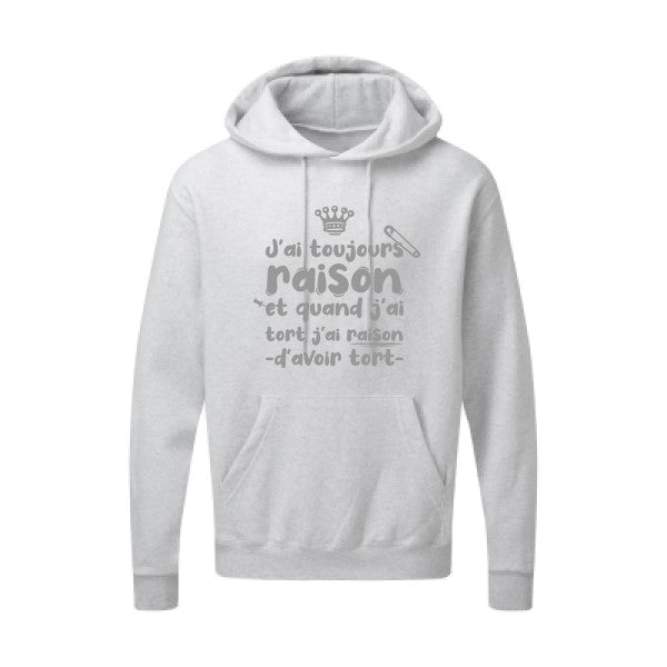 J'ai toujours raison Gris SG - Hooded Sweatshirt Sweat capuche