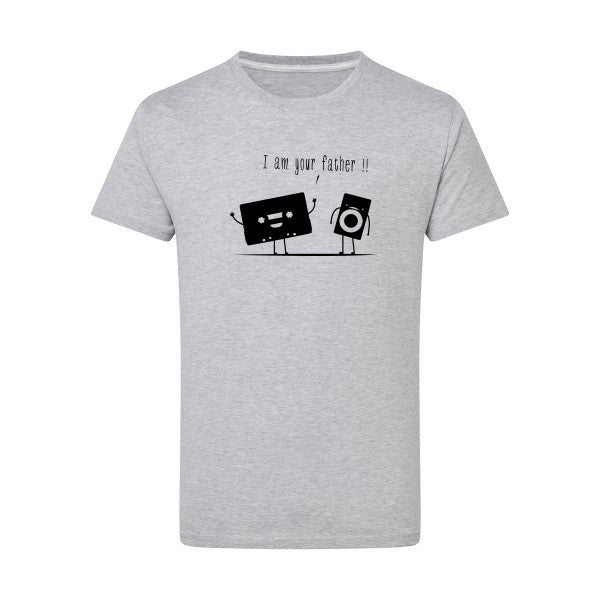 I m your father noir -Flex noir sur T-shirt SG  Light Oxford  5XL