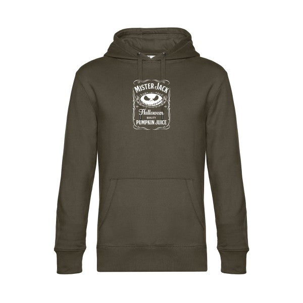 MisterJack sweat shirt original Khaki flex Blanc impression Face