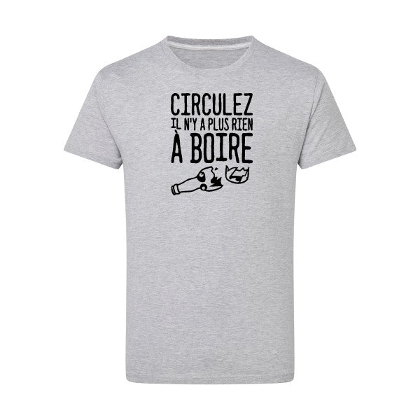 Circulez il n'y a plus rien à boire - Flex noir Tshirt original Light Oxford  5XL