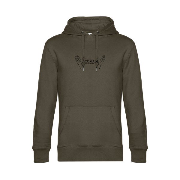 comac sweat shirt original Khaki flex Noir impression Face