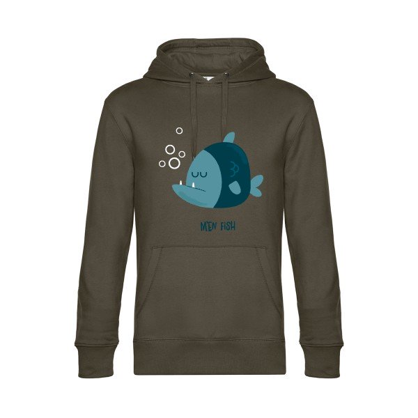 M-en-fish- Sweat à capuche original Khaki - RueDuTeeshirt