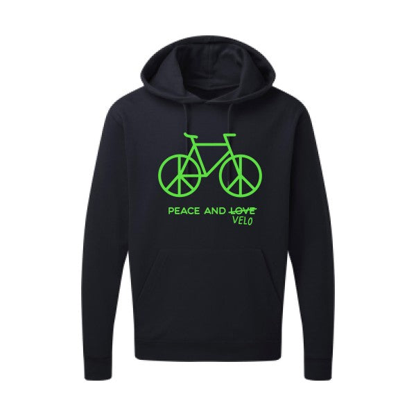 Peace and vélo Vert fluo SG - Hooded Sweatshirt Sweat capuche