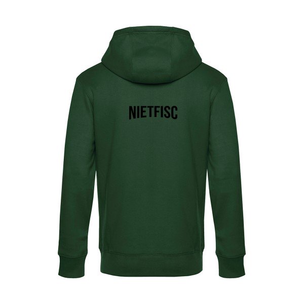 NIETFISC sweat shirt original Bottle Green flex Noir impression Dos