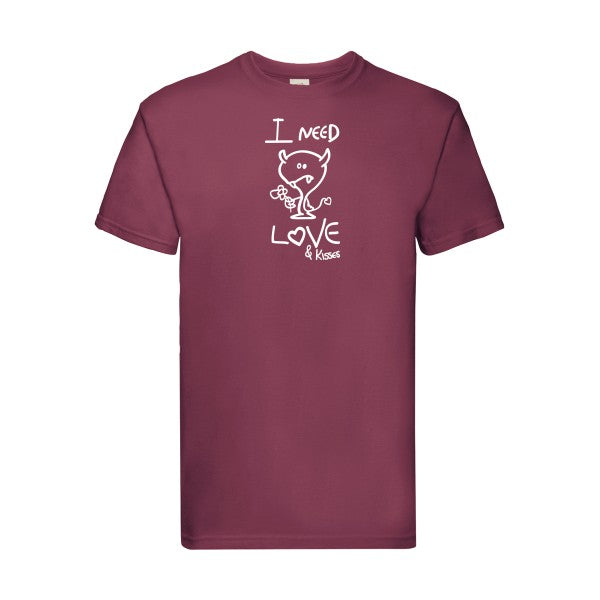 T-shirt|LOVER |flex Blanc| Fruit of the loom 205 g 