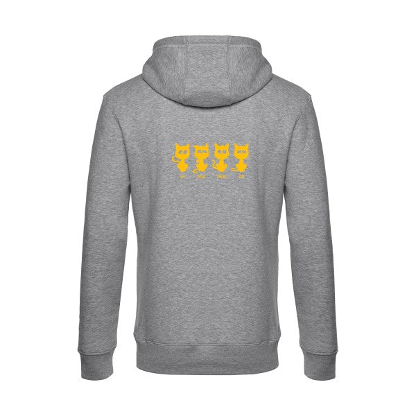 sweat à capuche homme original un deux trois cat