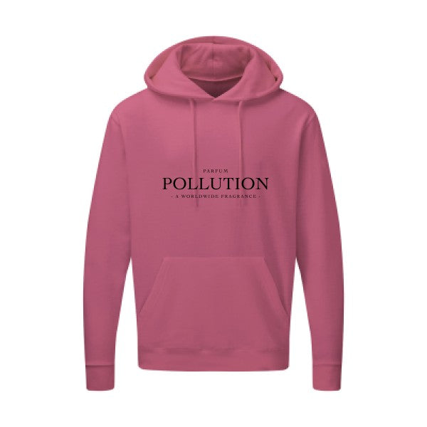 Parfum POLLUTION Noir |Sweat capuche imprimé homme