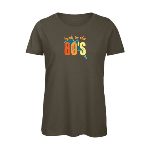 annee-80-t-shirt-bio femme Khaki Green