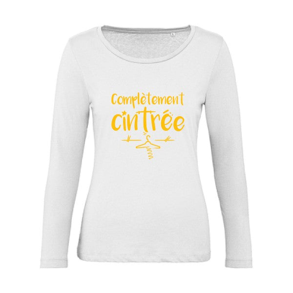 ComplÃ¨tement cintrÃ© jaune Or |   T shirt manches longues femme|100% bio