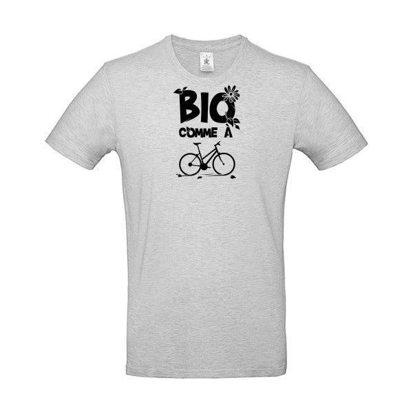 Bio comme un vélo flex noir B&C - E190 T-shirt|Ash||2XL