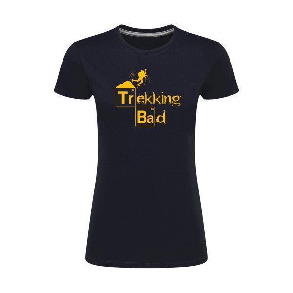 Trekking bad | jaune Or |T shirt original femme|SG