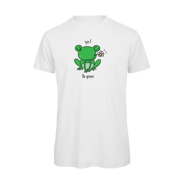 T-shirt humour original Be Green T Shirt couleur White