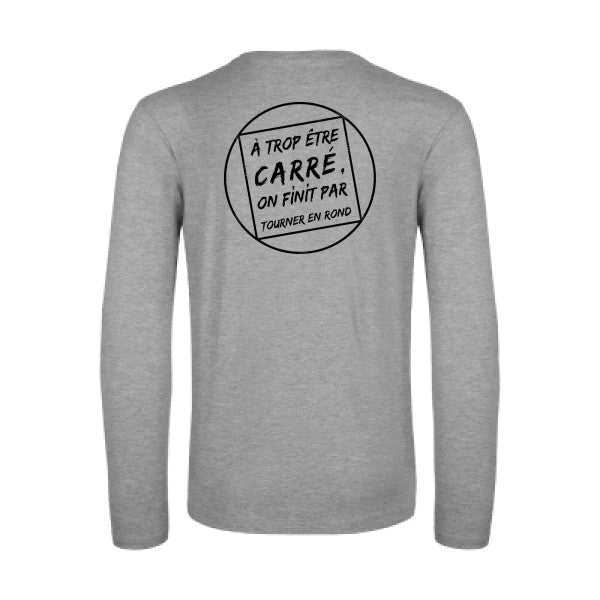cercle vicieux - t shirt- manches- longues- original- humour- Sport Grey impression Dos