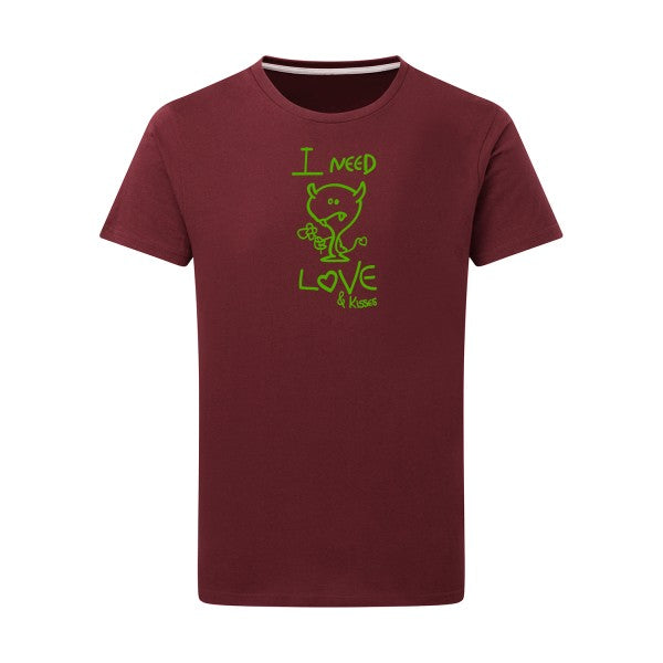 LOVER - Flex Vert pomme Tshirt original Burgundy  2XL