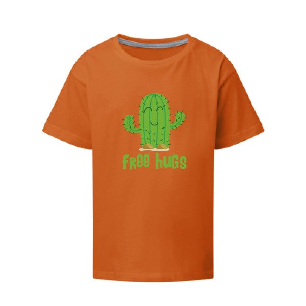 FreeHugs SG - Kids T-shirt enfant Orange Taille 152 (11-12/2XL)