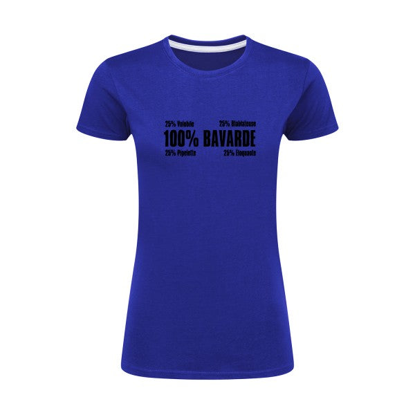 t-shirt Bavarde Noir |T shirt original femme|SG