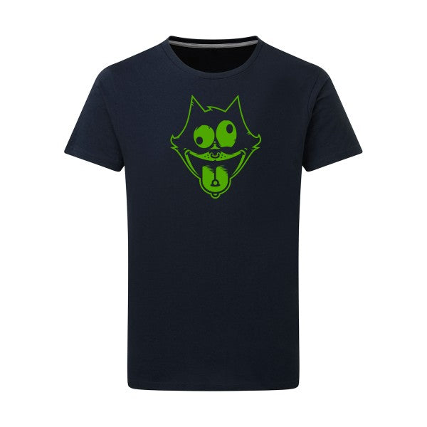 Freak the cat ! vert pomme -Flex vert pomme sur T-shirt SG  Navy  5XL