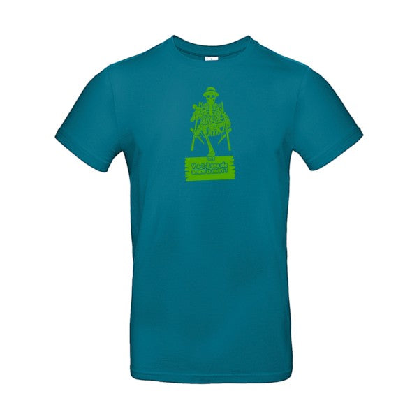 Y a-t-il une vie avant la mort ? flex Vert pomme B&C - E190 T-shirt|Diva Blue||2XL