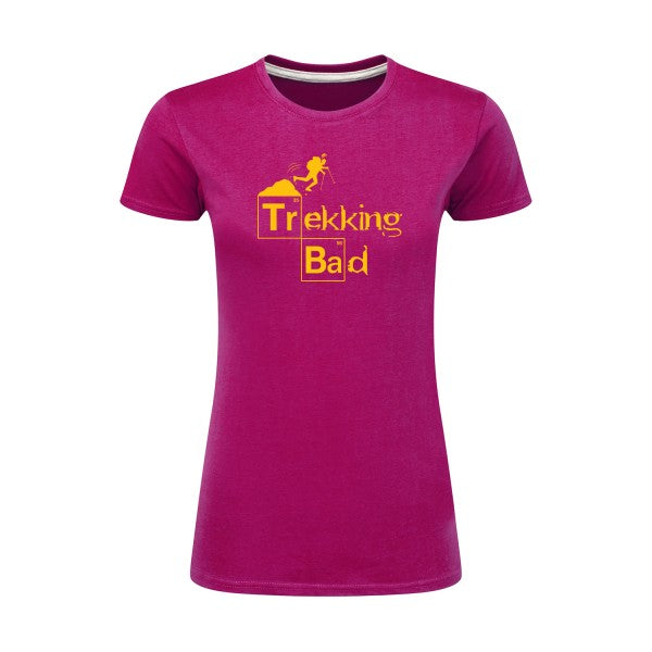 Trekking bad | jaune Or |T shirt original femme|SG