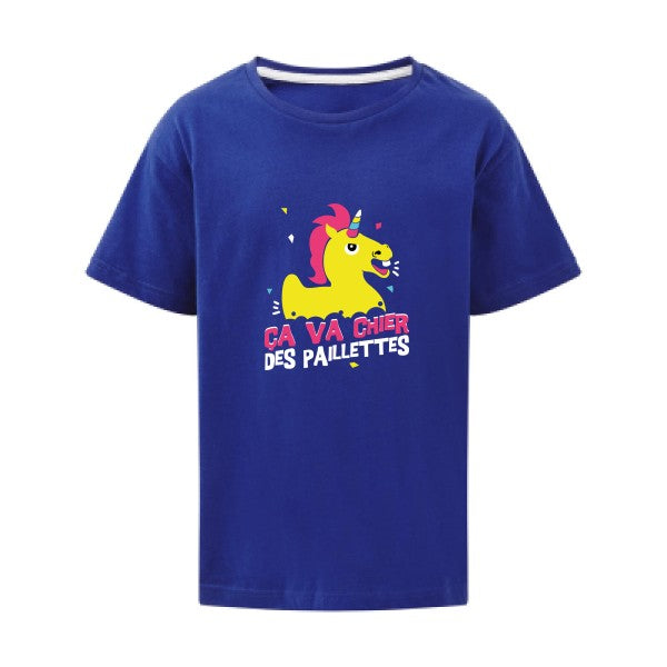 ça va chier des paillettes SG - Kids T-shirt enfant Royal Blue Taille 152 (11-12/2XL)