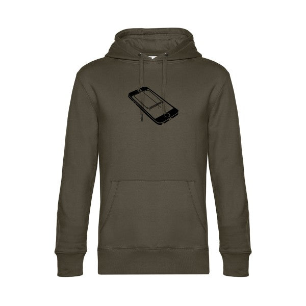 Piege sweat shirt original Khaki flex Noir impression Face