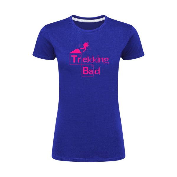 Trekking bad | Rose Fluo |T shirt original femme|SG