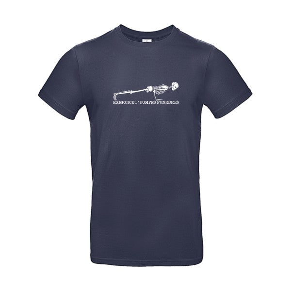 POMPES FUNÈBRES |E190 T-shirt|Navy Blue||2XL