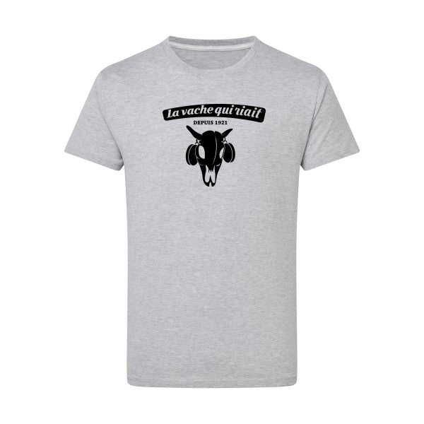 vache qui riait noir -Flex noir sur T-shirt SG  Light Oxford  5XL