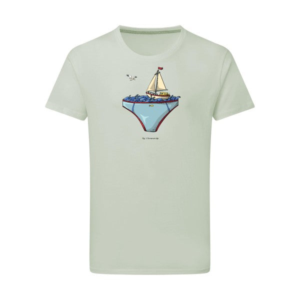 T-shirt homme Ta mer en slip - T-shirt humoristique et décalé Pastel Macchiato 2XL