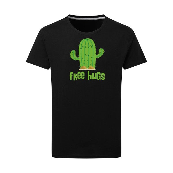 T-shirt homme FreeHugs - T-shirt amical pour ceux qui aiment les câlins Dark Black 2XL