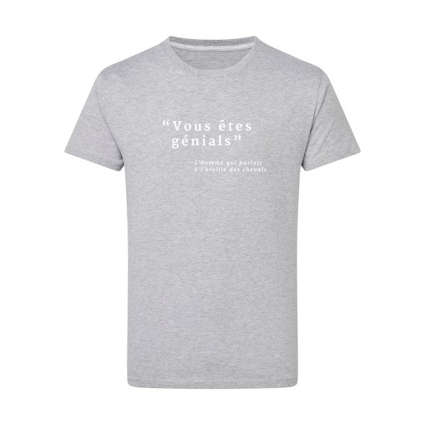 Vous êtes génials Blanc -Flex Blanc sur T-shirt SG  Light Oxford  5XL