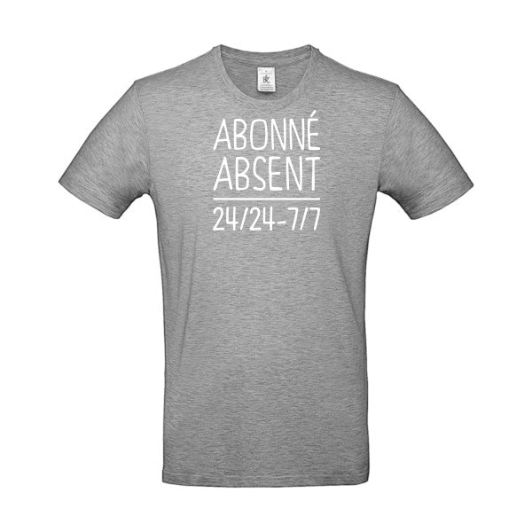 Abonné absentFlex Blanc - E190 T-shirt|Sport Grey||5XL