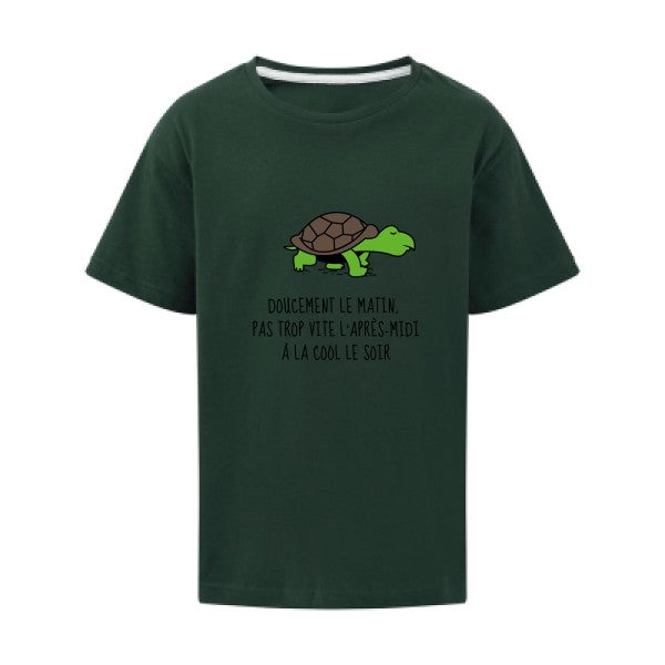 Doucement SG - Kids T-shirt enfant Bottle Green Taille 152 (11-12/2XL)