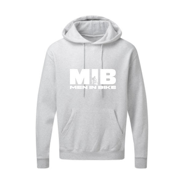 MEN IN BIKE Blanc SG - Hooded Sweatshirt Sweat capuche