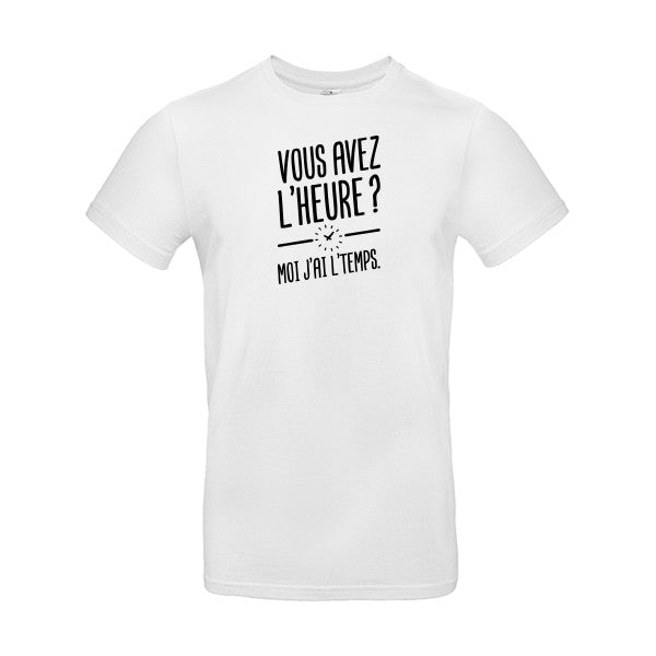 Vous avez l'heure? Moi j'ai l'temps. FLEX BLANC