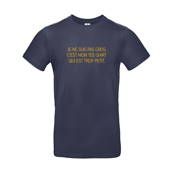 Je ne suis pas gros...Flex jaune or- T-shirt E190|Navy Blue||2XL