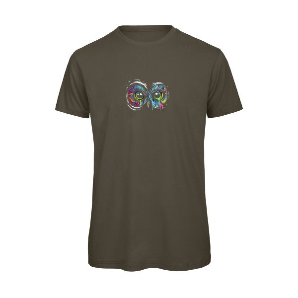 T-shirt humour original Infiniment Chouette T Shirt couleur Khaki Green