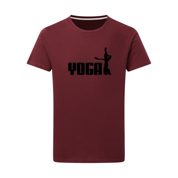 YOGA noir -Flex noir sur T-shirt SG  Burgundy  2XL