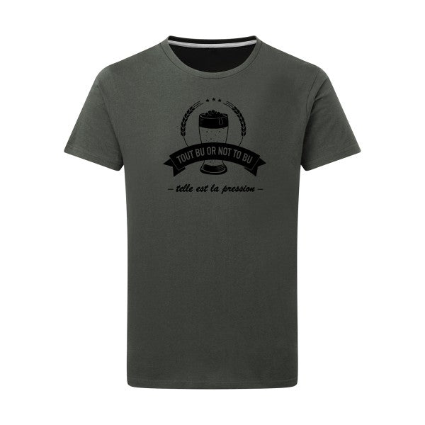 Telle est la pression noir -Flex noir sur T-shirt SG  Charcoal  5XL