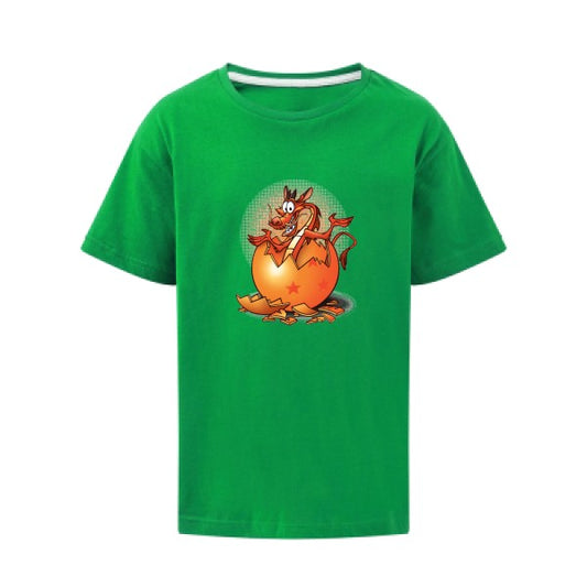 Dragon surprise SG - Kids T-shirt enfant Kelly Green Taille 140 (9-10/XL)