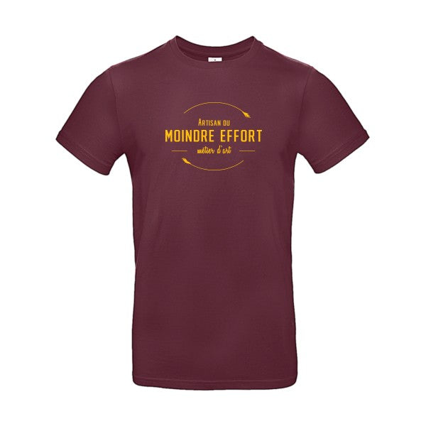 Artisan du moindre effortFlex jaune or - E190 T-shirt|Burgundy||2XL