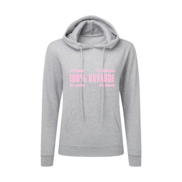 t-shirt Bavarde Rose |Sweat original à capuche Femme