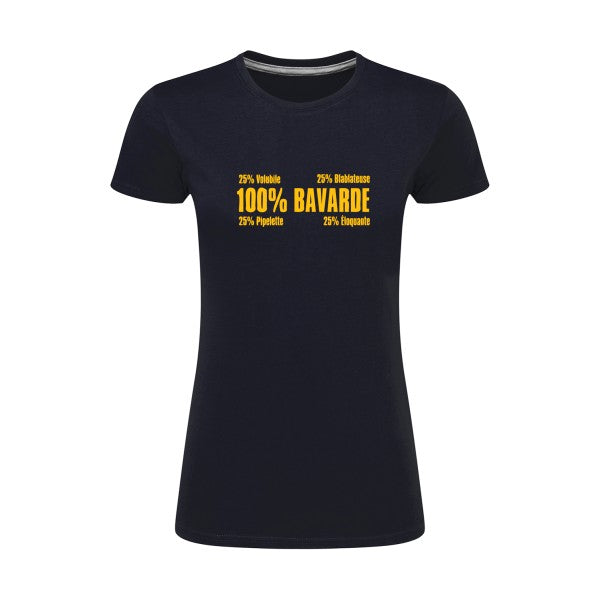 t-shirt Bavarde jaune Or |T shirt original femme|SG